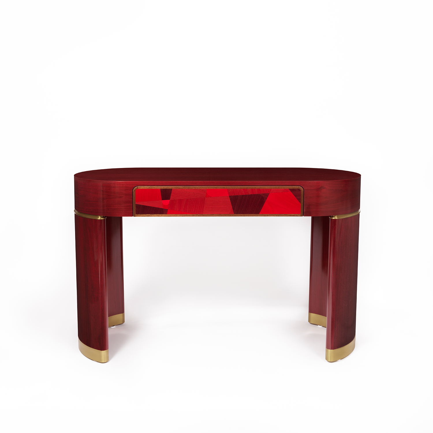 Procreo Lancelot Desk front view red.