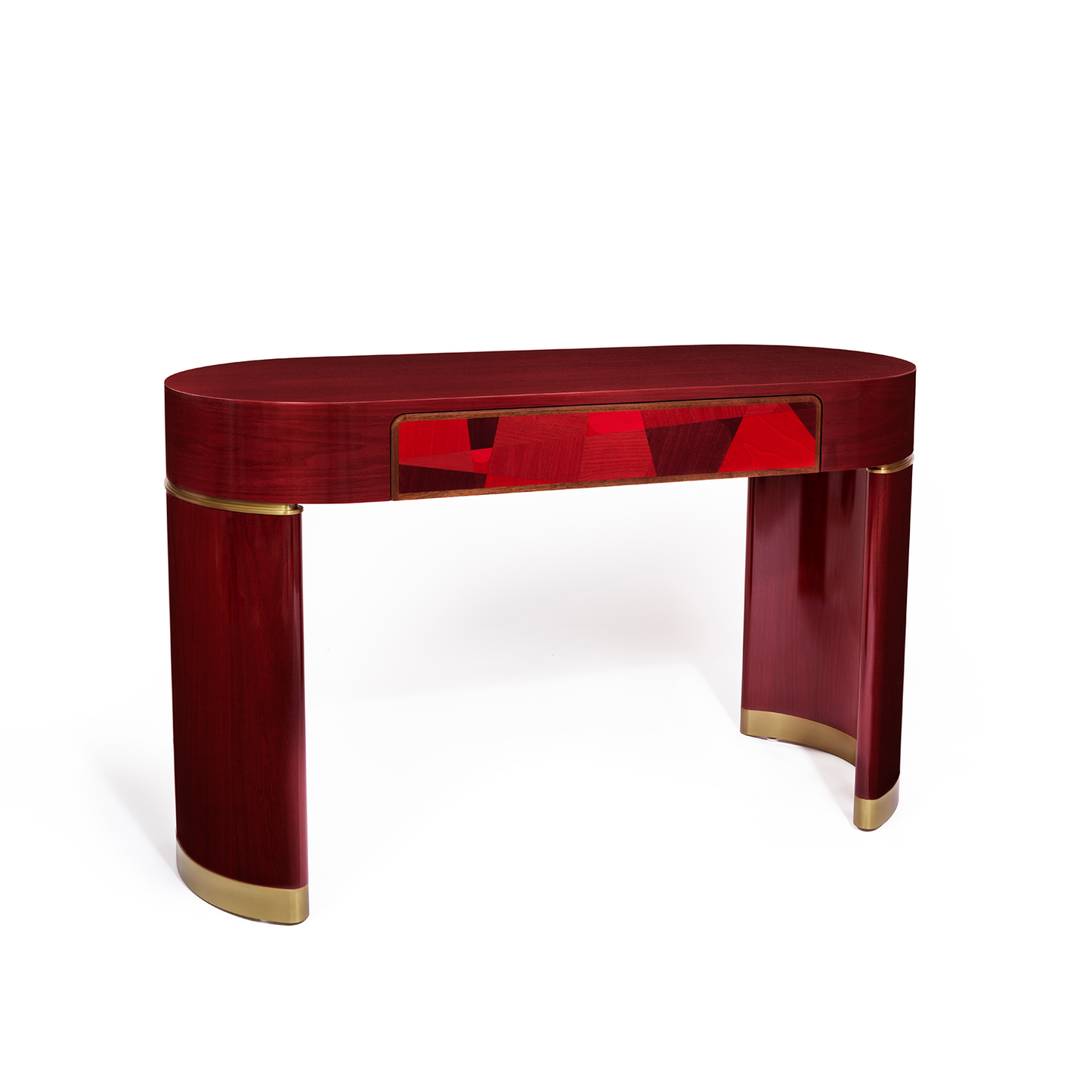 Procreo Lancelot Desk side view red.