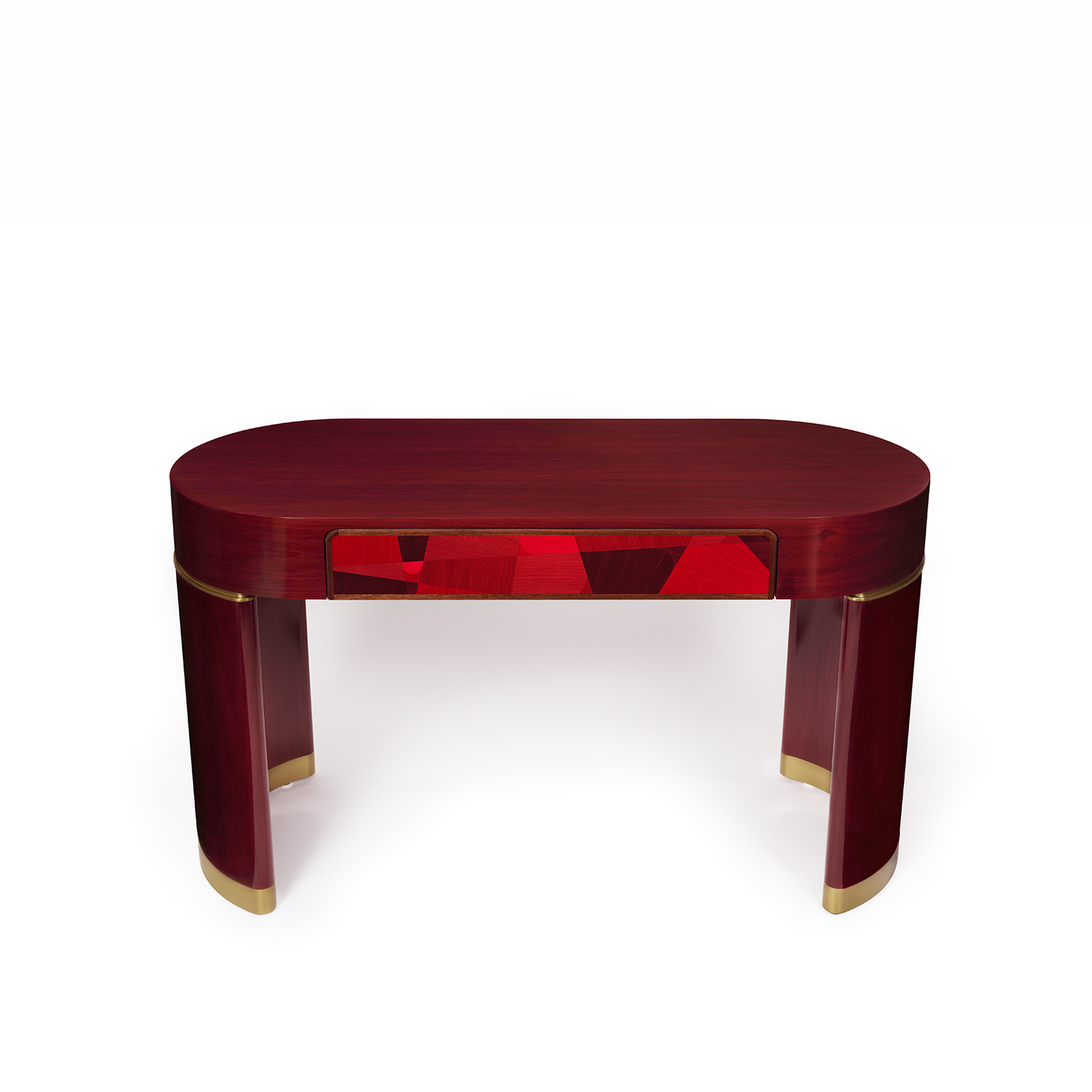 Procreo Lancelot Desk top centre view red.