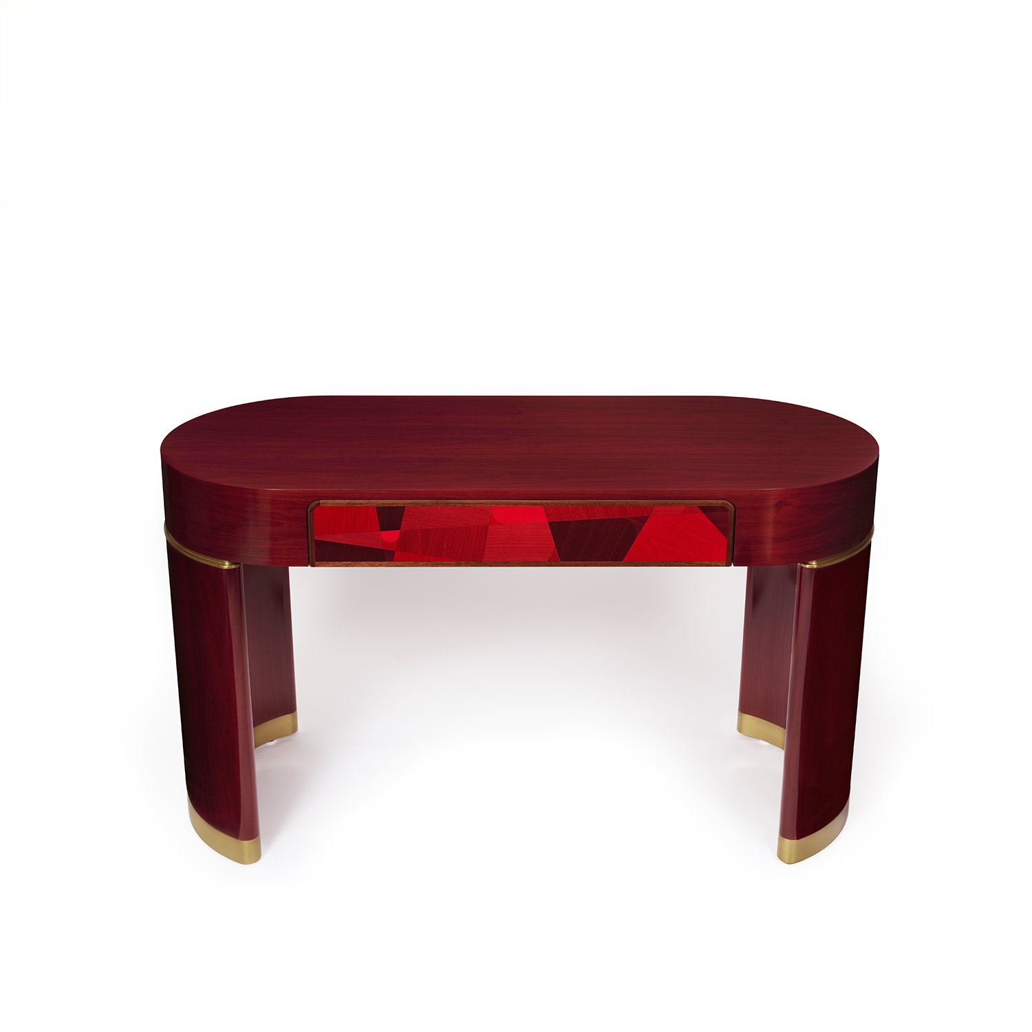 Procreo Lancelot Desk top centre view red.